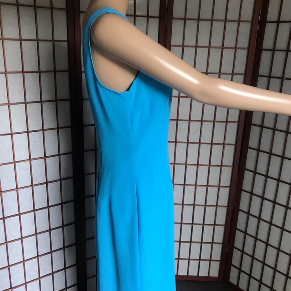 Joseph Ribkoff Sheer A Line Dress &Matching Wrap - Picture 3 of 8